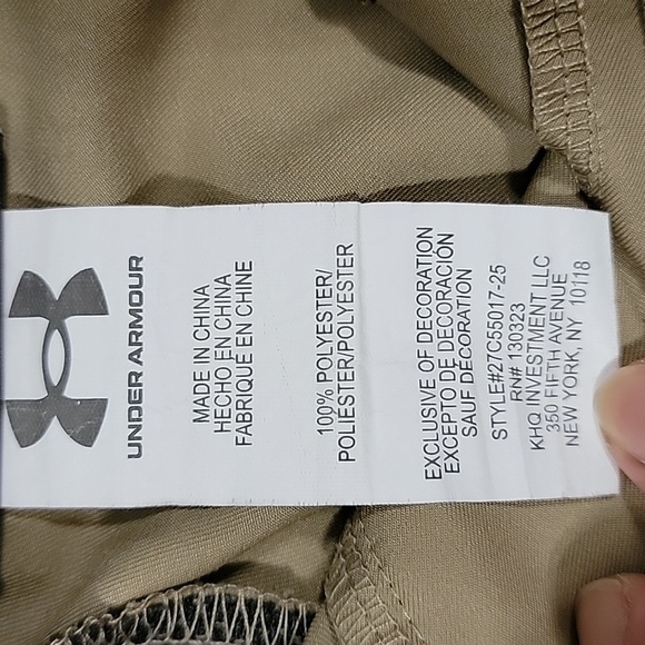 Boys Under Armour Matchplay Shorts, Khaki, Size 5, Pre-owned - Picture 4 of 8